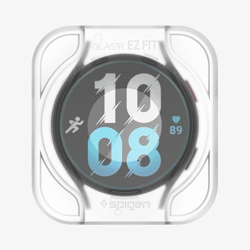 AGL07066 - Galaxy Watch 6 Classic (47mm) Screen Protector EZ FIT GLAS.tR showing the watch face